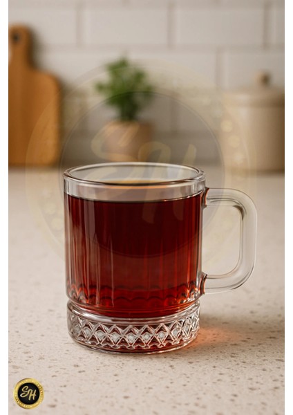 1 Adet - Oslo Kulplu Bardak Seti 220 ml