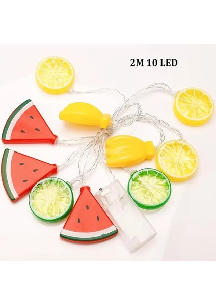 Karışık Meyve Figürlü Pilli Işık – 2m, 2 Fonksiyonlu LED Dizi modelleri