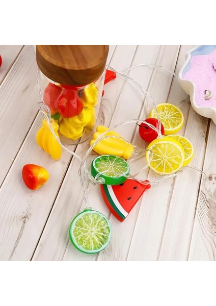 Karışık Meyve Figürlü Pilli Işık – 2m, 2 Fonksiyonlu LED Dizi fırsatları