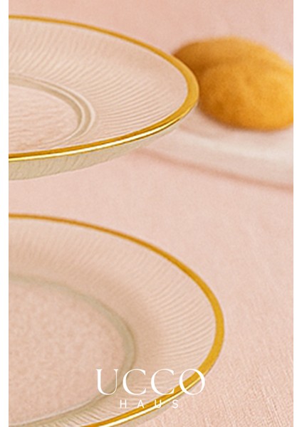 2 Katlı Sensu Premium Lüks Gold Cam Sunumluk Tabak | Çay Saati Kahve Yanı Kek Kurabiye Lokum Standı modelleri