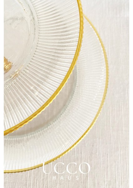 2 Katlı Sensu Premium Lüks Gold Cam Sunumluk Tabak | Çay Saati Kahve Yanı Kek Kurabiye Lokum Standı fırsatları