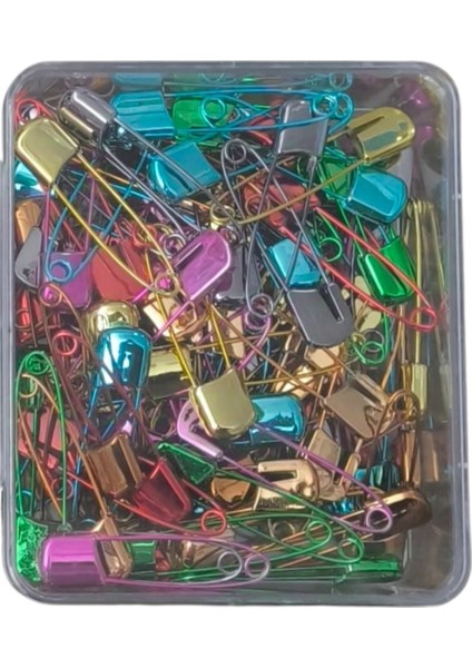 Çengelli Iğne Kilitli Bebe Renkli Büyük 100 Adet