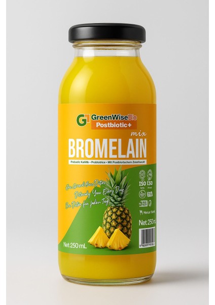 Gw Greenwisebio Bromelain Ananas Içeren Detoks Içeceği