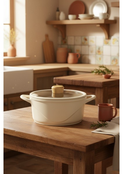 Arista 5 Parça Seramik Döküm Tencere Seti Fildişi fiyatları