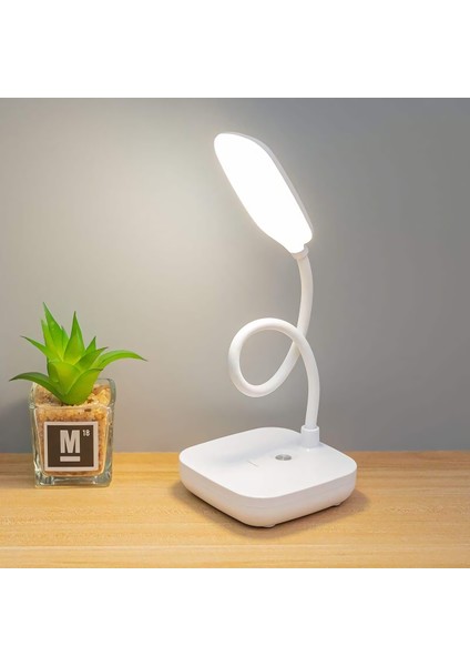 Şarjlı Masa Lambası Dokunmatik LED Kademeli Çalışma Okuma Işığı Flexible Masa Lambası modelleri