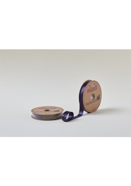 Biye Saten Katlı 071 Koyu Füme 2 cm 25 Metre %100 Polyester