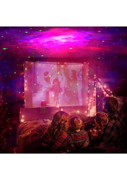 Bluetooth Astronot Projektor Gece Lambası Projeksiyon Dinlendirici Sesler ve Uzaktan Kumanda