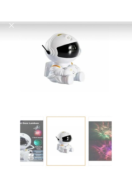 Bluetooth Astronot Projektor Gece Lambası Projeksiyon Dinlendirici Sesler ve Uzaktan Kumanda fiyatları