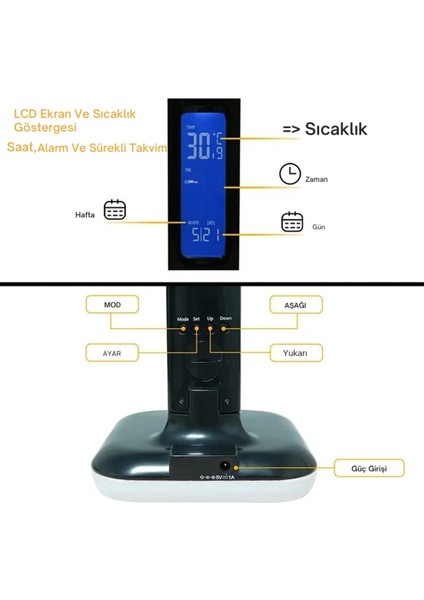 Dlc LED Masa Lambası Siyah Rgb Gece Lambası fırsatları