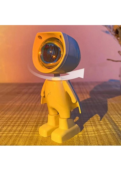 Astronot Gün Batımı Lamba Günbatımı Işıklı Sunset Lamba 360 Derece Dönebilen Ortam Işığı fırsatları