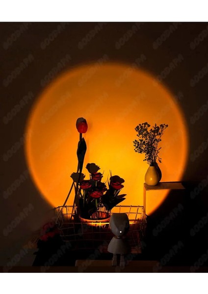 Astronot Gün Batımı Lamba Günbatımı Işıklı Sunset Lamba 360 Derece Dönebilen Ortam Işığı indirimleri