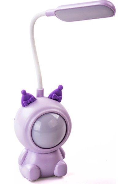 Mor Kuromi Temalı USB Şarjlı Masa Lambası ve Kalem Tıraş Seti fiyatları