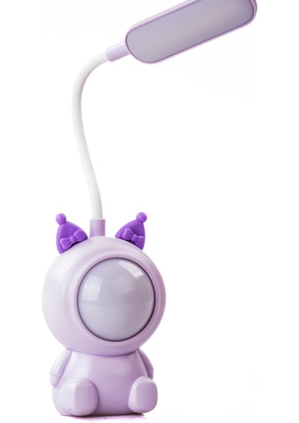 Mor Kuromi Temalı USB Şarjlı Masa Lambası ve Kalem Tıraş Seti modelleri