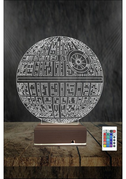 3D 3 Boyutlu LED Gece Lambası Dünya Tasarımlı 16 Renkli Masa Lambası fiyatları