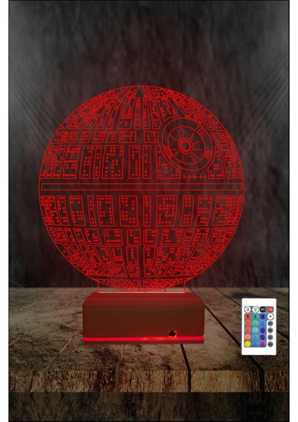 3D 3 Boyutlu LED Gece Lambası Dünya Tasarımlı 16 Renkli Masa Lambası modelleri