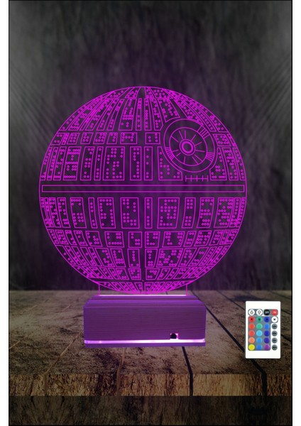 3D 3 Boyutlu LED Gece Lambası Dünya Tasarımlı 16 Renkli Masa Lambası fırsatları