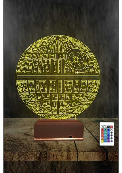 3D 3 Boyutlu LED Gece Lambası Dünya Tasarımlı 16 Renkli Masa Lambası indirimleri
