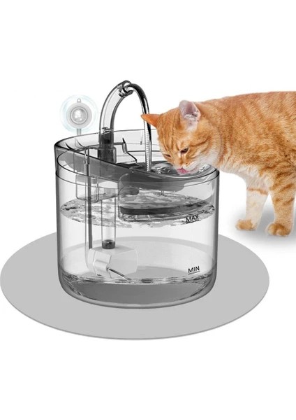 Pazar 2 Litre Otomatik Kedi/köpek Su Pınarı – Şeffaf Musluk Tip fiyatları