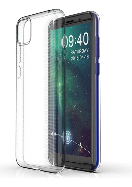 Huawei Y5P Kılıf Lüx Azn Şeffaf Silikon - Şeffaf