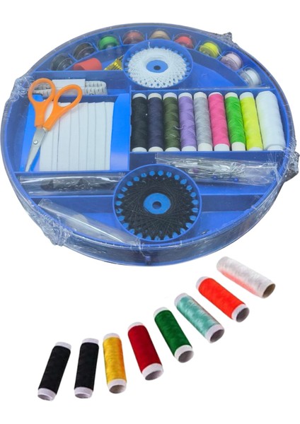 Iplik Set Yuvarlak Plastik Dikiş Seti
