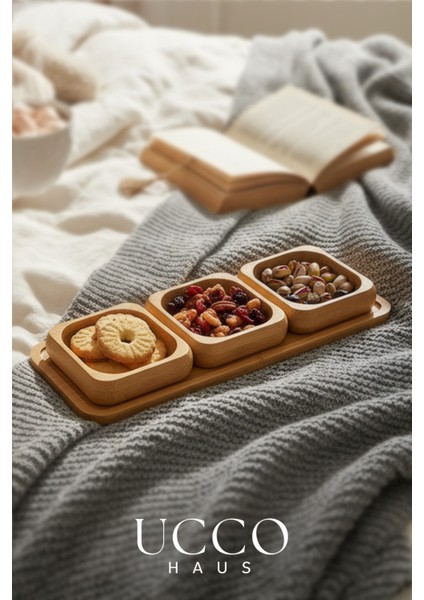 Bambu 3'lü Kahvaltılık & Sunumluk & Çerezlik | Reçellik & Çikolatalık & Bal | Kase Seti fiyatları