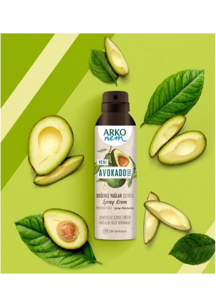 Nem Değerli Yağlar Avokado Yağı Sprey Krem 150 ml x 6 Adet fırsatları