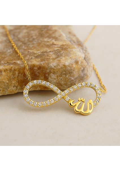 14 Ayar Altın Sonsuzluk Allah Kolye fiyatları