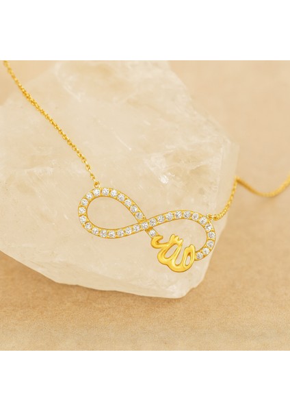 14 Ayar Altın Sonsuzluk Allah Kolye indirimleri