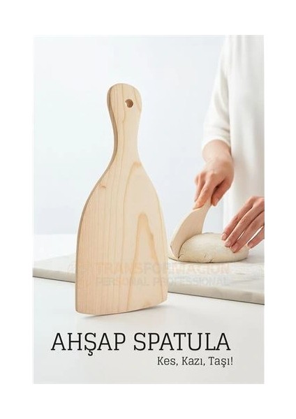 Bfs Ahşap Hamur Spatulası 21X9,5 cm – Doğal, Ergonomik ve Çok Amaçlı Mutfak Yardımcısı
