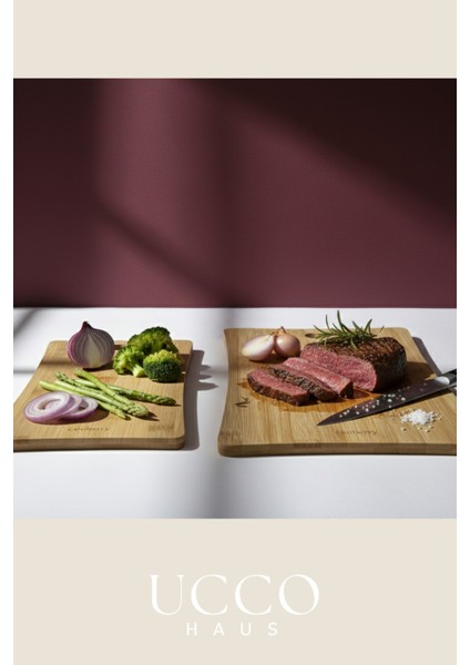 2 Adet Bambu Kesme Sunum Tahtası 35-30 cm – Sağlıklı Dayanıklı Sunumluk Şarküteri modelleri