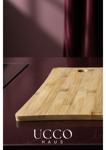 2 Adet Bambu Kesme Sunum Tahtası 35-30 cm – Sağlıklı Dayanıklı Sunumluk Şarküteri