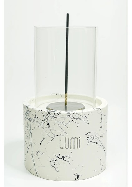 Lumi Vega No:2 – Masaüstü Bacasız Beton Şömine (Camlı) + 1 L Bioethanol Hediye fiyatları
