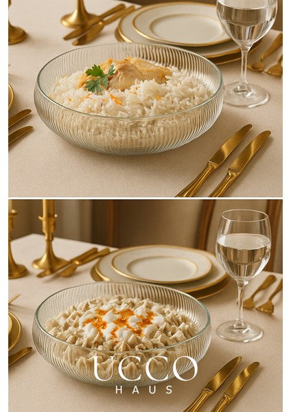 30 cm Büyük Boy El Yapımı Cam Salata Servis Kasesi Lüks Sunum Tabağı - Şık Sunumluk Tabak Cnv fiyatları