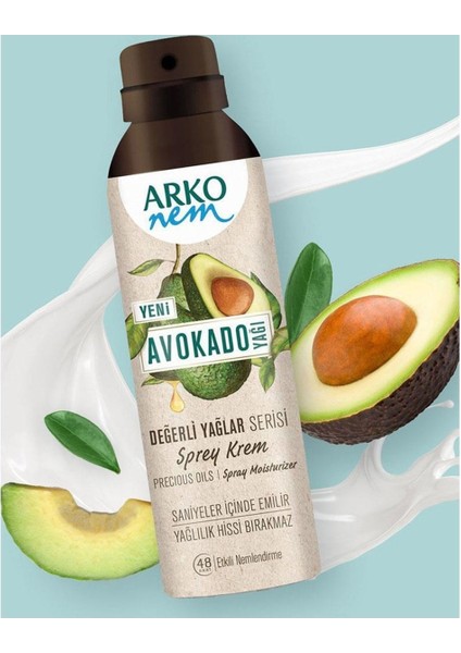 Nem Krem Değerli Yağlar Avokado 250 ml & Nem Değerli Yağlar Serisi Sprey Krem ml