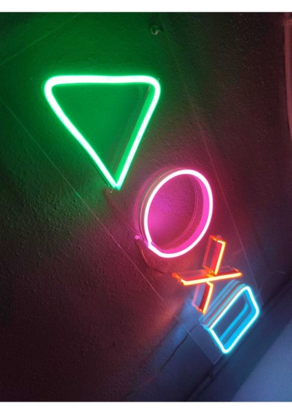 Playstation Neon Şekiller Işaret Neon LED Dekoratif Duvar Aydınlatması Neon Duvar Yazısıı fırsatları