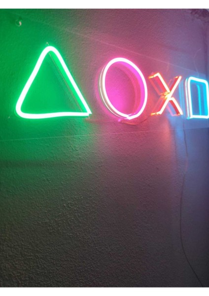 Playstation Neon Şekiller Işaret Neon LED Dekoratif Duvar Aydınlatması Neon Duvar Yazısıı indirimleri