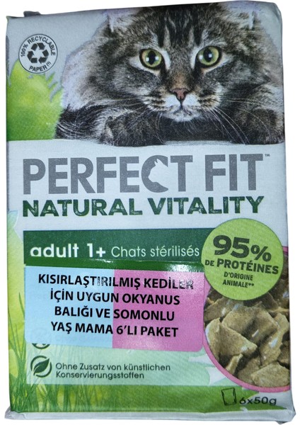 Perfect Fit Somonlu Kısırlaştırılmış Yaş Mama 6x fiyatları