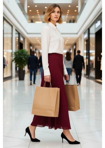 Kadın Maxi Etek Düz Yoryo Şifon Kalıp Fonksiyonel Dayanıklı Kaliteli Konforlu Estetik Spor modelleri