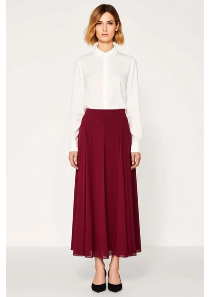 Kadın Maxi Etek Düz Yoryo Şifon Kalıp Fonksiyonel Dayanıklı Kaliteli Konforlu Estetik Spor fırsatları