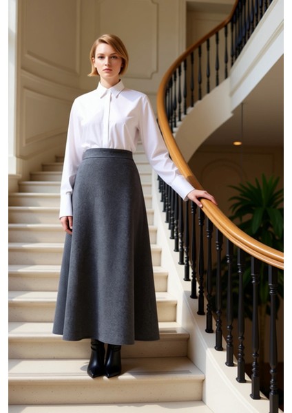 Kadın Maxi Etek Yüksek Bel Düz Dokuma Fonksiyonel Dayanıklı Kaliteli Konforlu Estetik Spor fiyatları