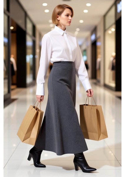 Kadın Maxi Etek Yüksek Bel Düz Dokuma Fonksiyonel Dayanıklı Kaliteli Konforlu Estetik Spor modelleri