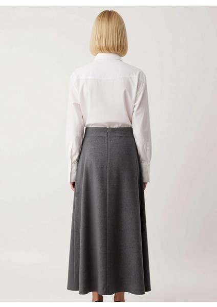 Kadın Maxi Etek Yüksek Bel Düz Dokuma Fonksiyonel Dayanıklı Kaliteli Konforlu Estetik Spor indirimleri