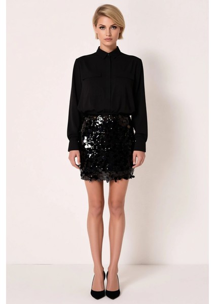 Kadın Mini Etek Düz Örme Payet %100 Polyester Fonksiyonel Dayanıklı Kaliteli Konforlu Spor fırsatları