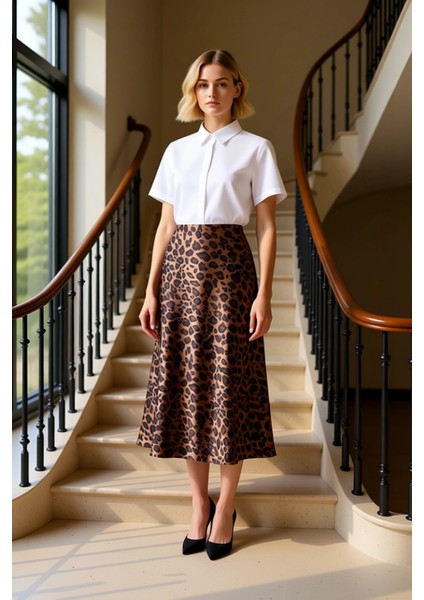 Kadın Balık Kalıp Saten Midi Etek Normal Bel Kemerli Fonksiyonel Dayanıklı Kaliteli Modern fiyatları