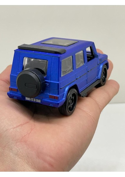 Mercedes G63 Mavi Metalik Metal Sesli Işıklı Diest Car Oyuncak Model Araba 12 cm fırsatları
