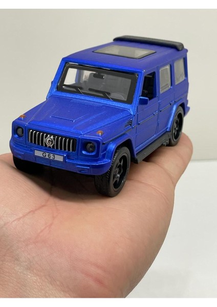Mercedes G63 Mavi Metalik Metal Sesli Işıklı Diest Car Oyuncak Model Araba 12 cm indirimleri