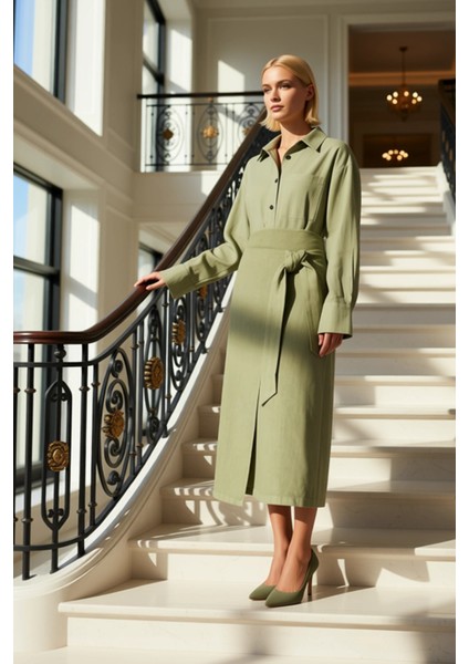 Kadın %100 Keten Midi Etek Bağlamalı Kalem Kalıp Fonksiyonel Dayanıklı Kaliteli Konforlu Şık fiyatları