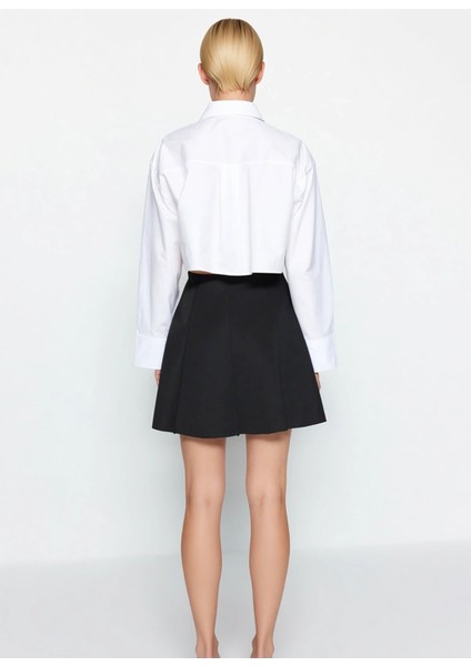 Kadın Yüksek Bel Pileli Örme Mini Etek Fonksiyonel Dayanıklı Kaliteli Konforlu Estetik Şık indirimleri