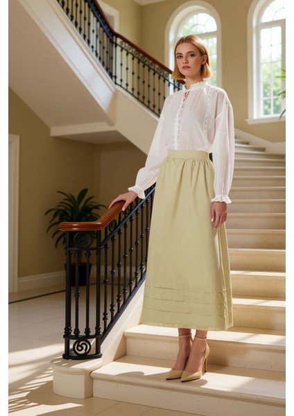 Kadın Maxi Boy Gabardin Etek Düz Desenli Geniş Kalıp Fonksiyonel Dayanıklı Kaliteli Modern fiyatları