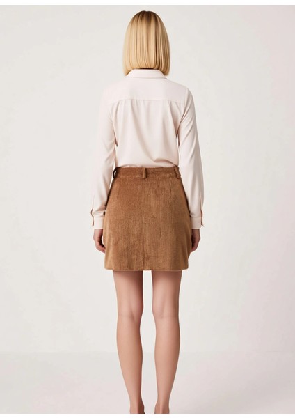 Kadın Yüksek Bel Düz Kadife Mini Etek Fonksiyonel Dayanıklı Kaliteli Konforlu Estetik Spor indirimleri